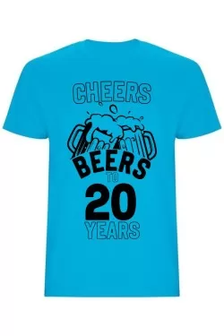 Pánské tričko - CHEERS BEERS TO 20 YEARS
