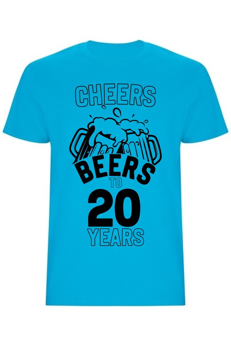 Pánské tričko - CHEERS BEERS TO 20 YEARS