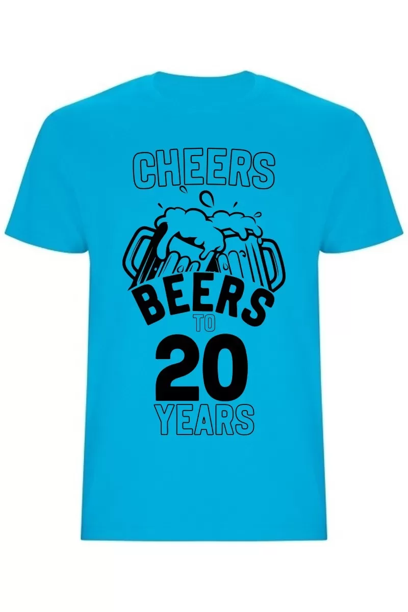 Pánské tričko - CHEERS BEERS TO 20 YEARS