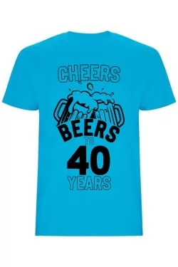 Pánské tričko - CHEERS BEERS TO 40 YEARS