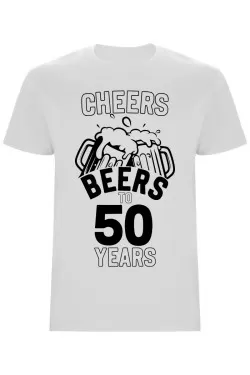 Pánské tričko - CHEERS BEERS TO 50 YEARS