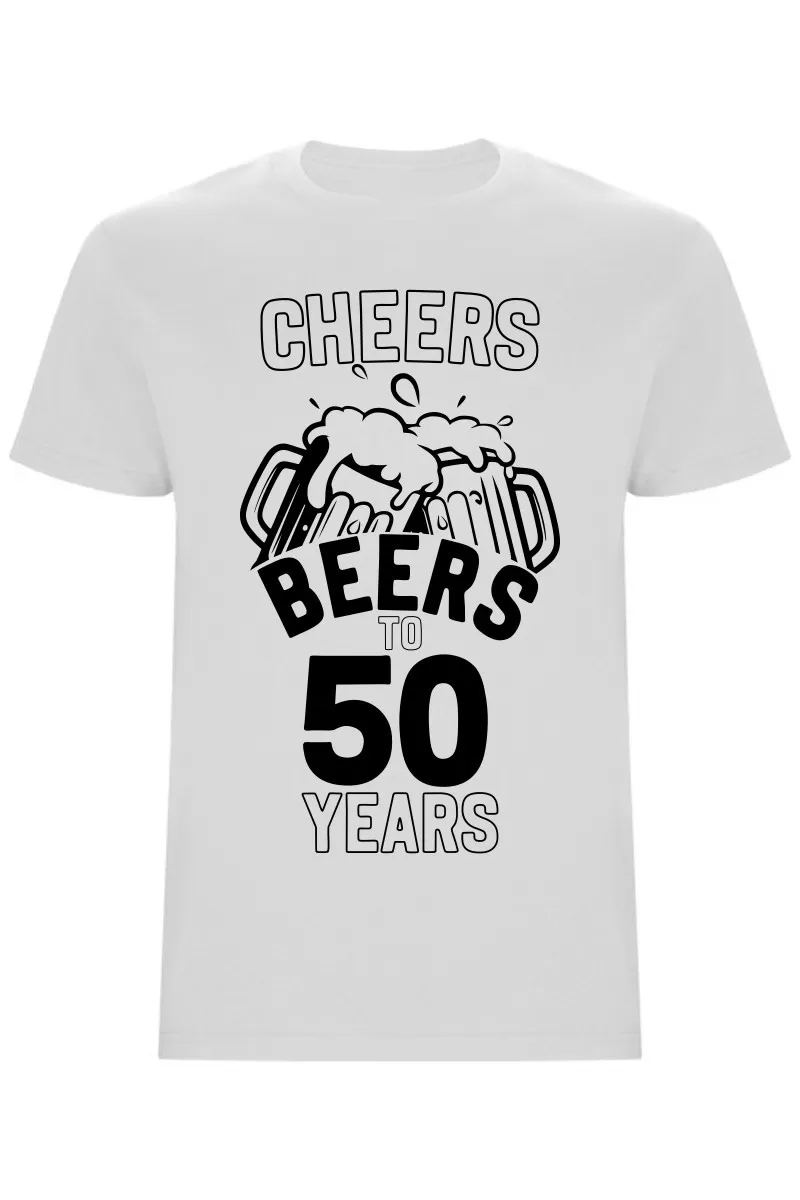 Pánské tričko - CHEERS BEERS TO 50 YEARS