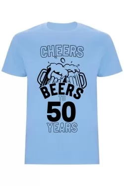 Pánské tričko - CHEERS BEERS TO 50 YEARS