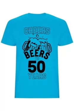 Pánské tričko - CHEERS BEERS TO 50 YEARS