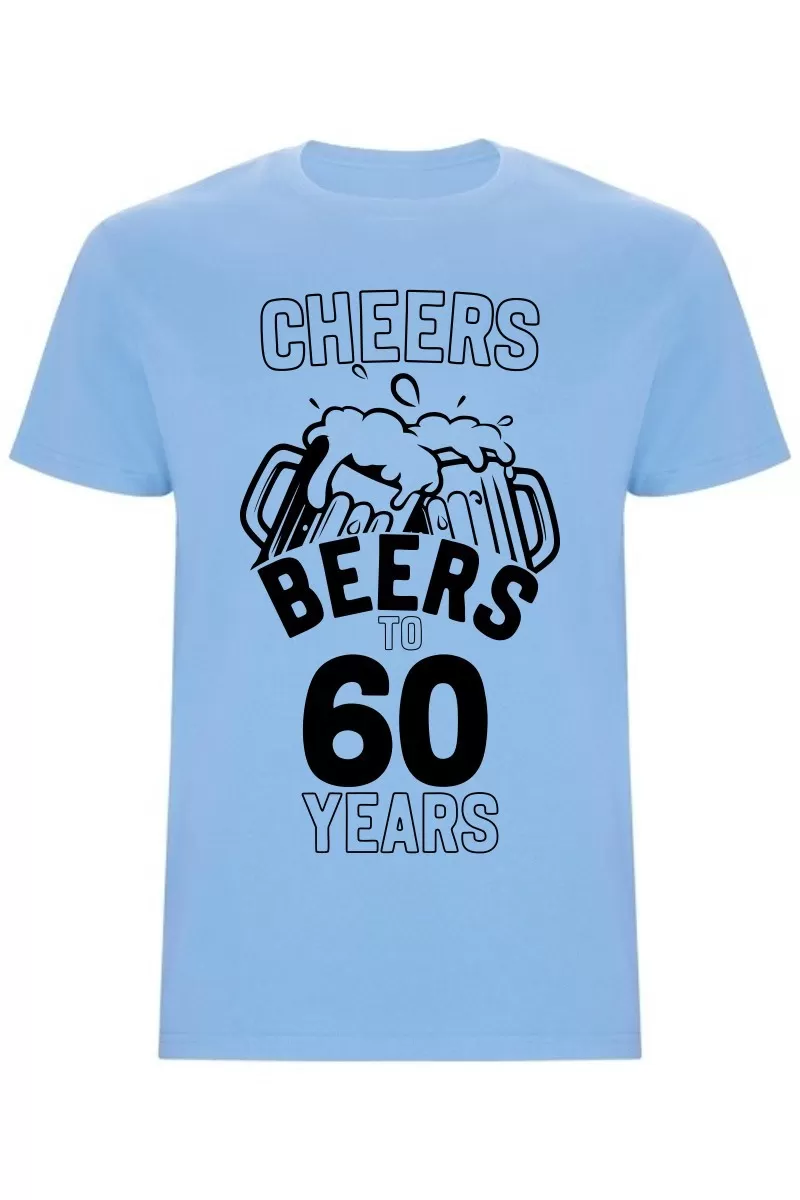 Pánské tričko - CHEERS BEERS TO 60 YEARS