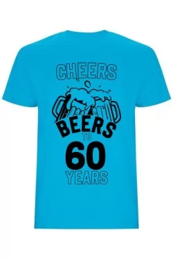 Pánské tričko - CHEERS BEERS TO 60 YEARS