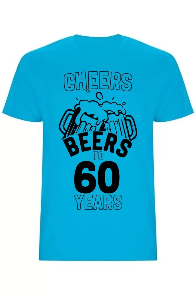 Pánské tričko - CHEERS BEERS TO 60 YEARS
