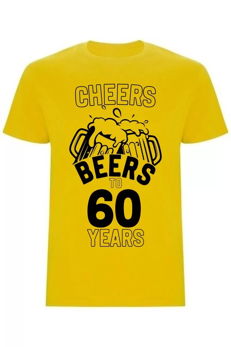 Pánské tričko - CHEERS BEERS TO 60 YEARS
