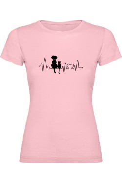 Dámské tričko - KOČKA A PES EKG