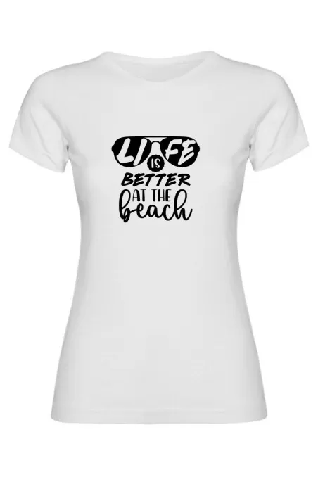 Dámské tričko - LIFE IS BETTER AT THE BEACH