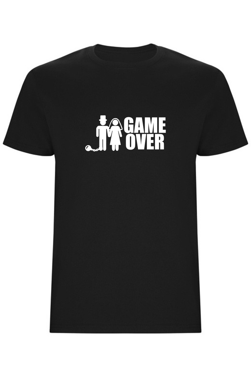 Pánské tričko - GAME OVER SVATBA