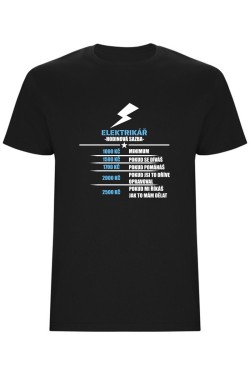 Pánské tričko - ELEKTRIKÁŘ HODINOVÁ SAZBA