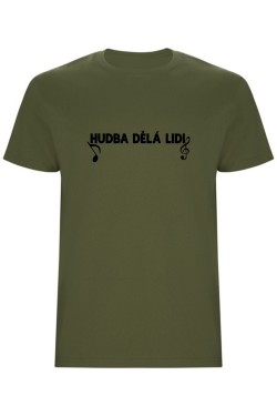 Pánské tričko - HUDBA DĚLÁ LIDI