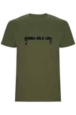 Pánské tričko - HUDBA DĚLÁ LIDI