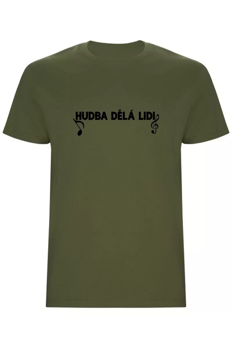 Pánské tričko - HUDBA DĚLÁ LIDI