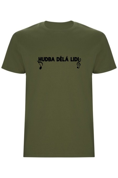 Pánské tričko - HUDBA DĚLÁ LIDI