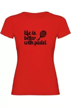 Dámské tričko - LIFE IS BETTER WITH PADEL