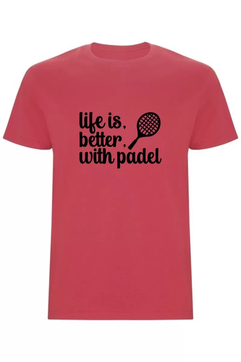 Pánské tričko - LIFE IS BETTER WITH PADEL Pánské tričko - LIFE IS BETTER WITH PADEL