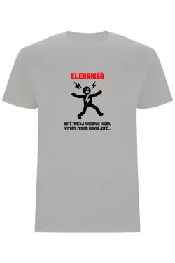 Pánské tričko - PRO ELEKTRIKÁŘE