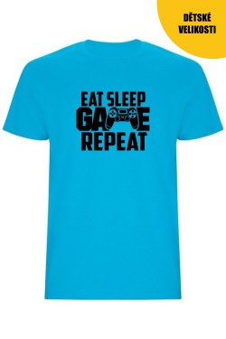 Chlapecké tričko - EAT, SLEEP , GAME AND REPEAT