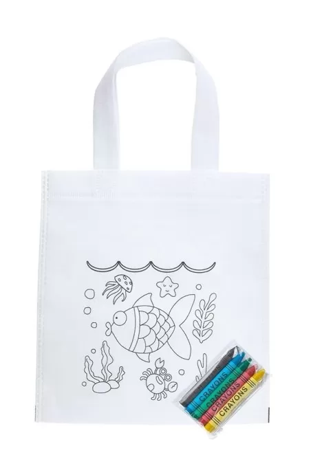 Taška pro děti s pastelkami - VODNÍ SVĚT