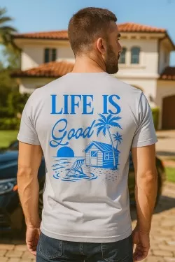 Pánské tričko - LIFE IS GOOD