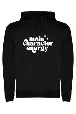 Mikina s kapucí - MAIN CHARACTER ENERGY