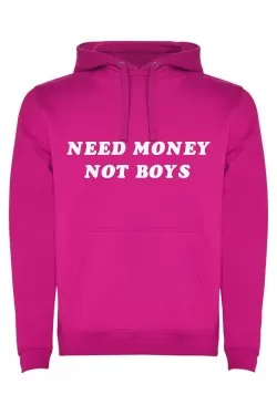 Mikina s kapucí - NEED MONEY NOT BOYS