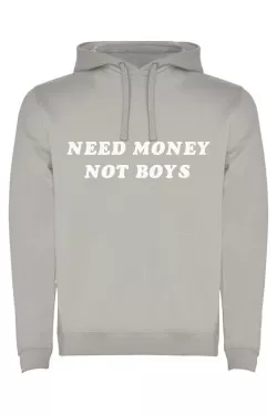 Mikina s kapucí - NEED MONEY NOT BOYS