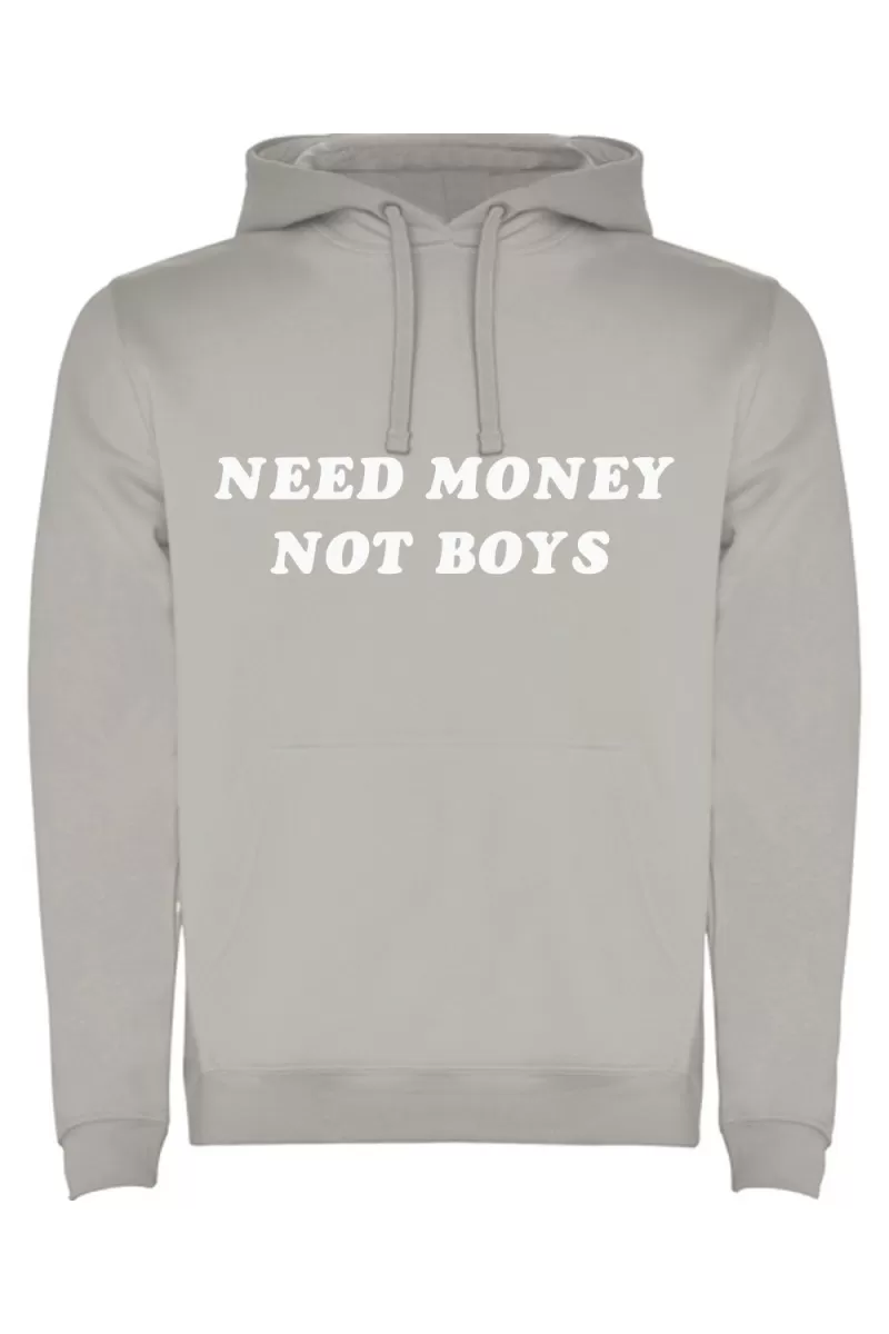 Mikina s kapucí - NEED MONEY NOT BOYS