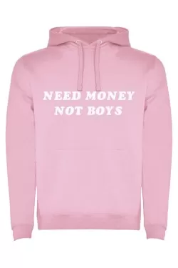 Mikina s kapucí - NEED MONEY NOT BOYS