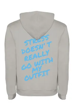 Mikina s kapucí - STRESS DOESNT REALLY GO WITH MY OUTFIT