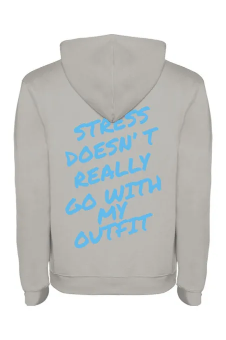 Mikina s kapucí - STRESS DOESNT REALLY GO WITH MY OUTFIT