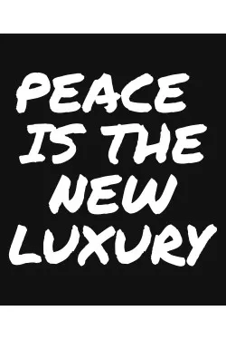 Mikina s kapucí - PEACE IS TE NEW LUXURY