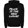 Mikina s kapucí - PEACE IS TE NEW LUXURY