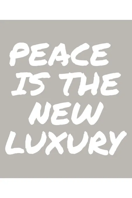 Mikina s kapucí - PEACE IS TE NEW LUXURY