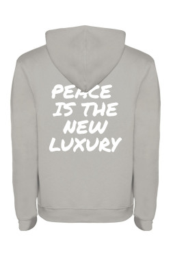 Mikina s kapucí - PEACE IS TE NEW LUXURY