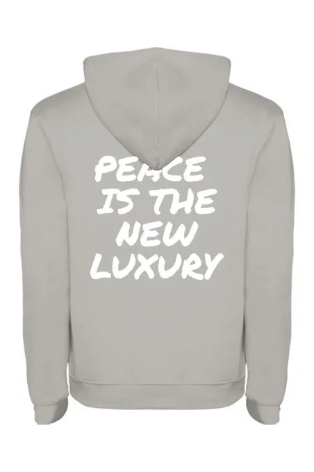 Mikina s kapucí - PEACE IS TE NEW LUXURY