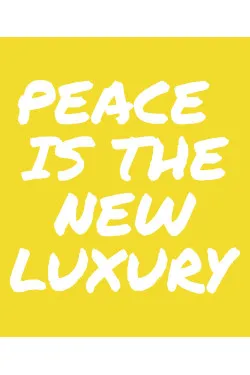Mikina s kapucí - PEACE IS TE NEW LUXURY