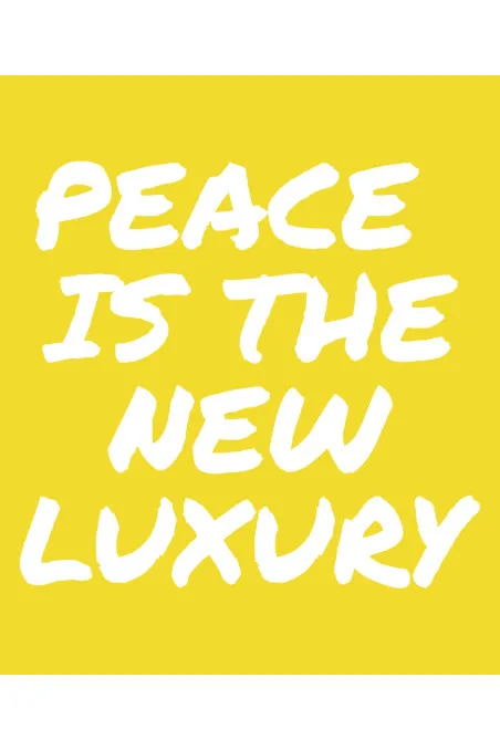 Mikina s kapucí - PEACE IS TE NEW LUXURY