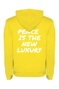 Mikina s kapucí - PEACE IS TE NEW LUXURY