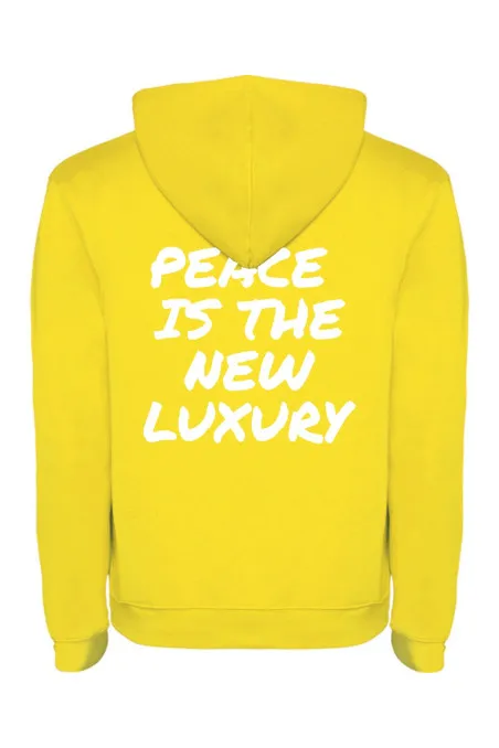 Mikina s kapucí - PEACE IS TE NEW LUXURY