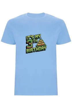Dětské tričko - MINECRAFT TŘETÍ NAROZENINY