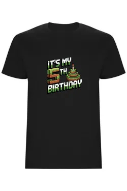 Dětské tričko - MINECRAFT PÁTÉ NAROZENINY