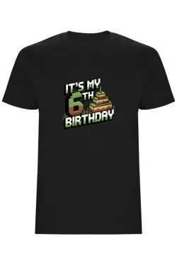 Dětské tričko - MINECRAFT ŠESTÉ NAROZENINY