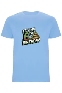 Dětské tričko - MINECRAFT ŠESTÉ NAROZENINY