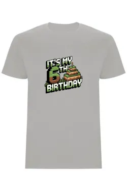 Dětské tričko - MINECRAFT ŠESTÉ NAROZENINY