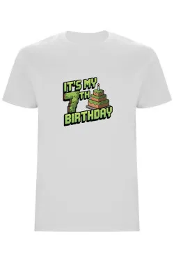 Dětské tričko - MINECRAFT SEDMÉ NAROZENINY