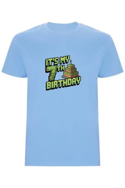 Dětské tričko - MINECRAFT SEDMÉ NAROZENINY