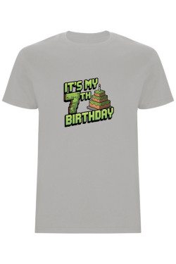 Dětské tričko - MINECRAFT SEDMÉ NAROZENINY